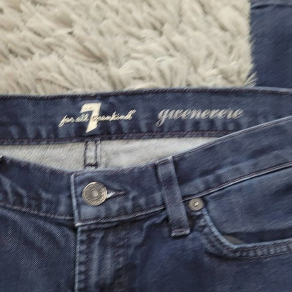 💙7 For All Mankind Gwenevere Jeans Dark Wash - Size 29 - Picture 5 of 9